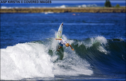 Pablo Gutiérrez en una competición en Hawai