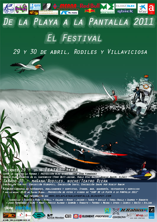 Cartel de la 2ª edición de "De La Playa A La Pantalla 2011"